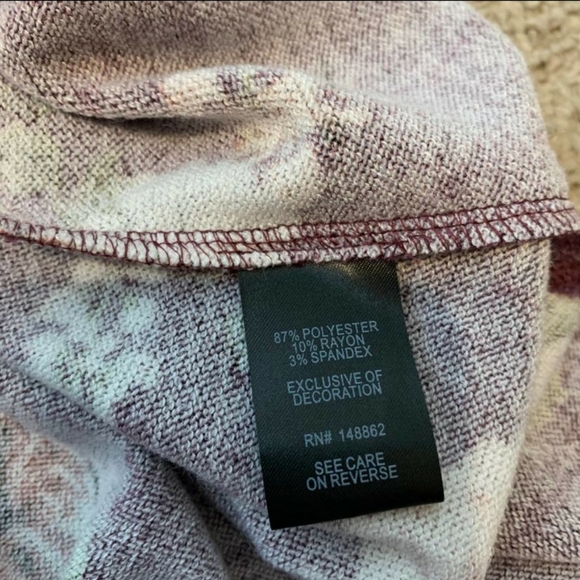 Torrid Purple Wine Floral Hacci Skater Dress Plus Size 3/3X Knee length - Picture 8 of 9